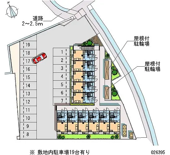 ★手数料０円★岡山市中区中井　月極駐車場（LP）